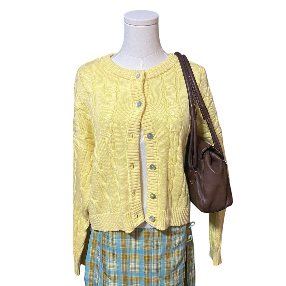 urban outfitters yellow cardigan